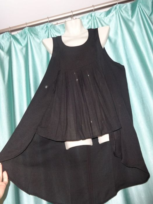 Черная свободная прозрачная блуза блузка кофточка для беременных 50 52