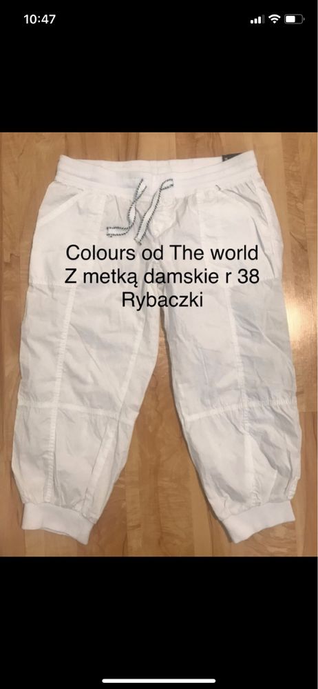 Colours of The world damskie białe rybaczki capri r 38 /M nowe