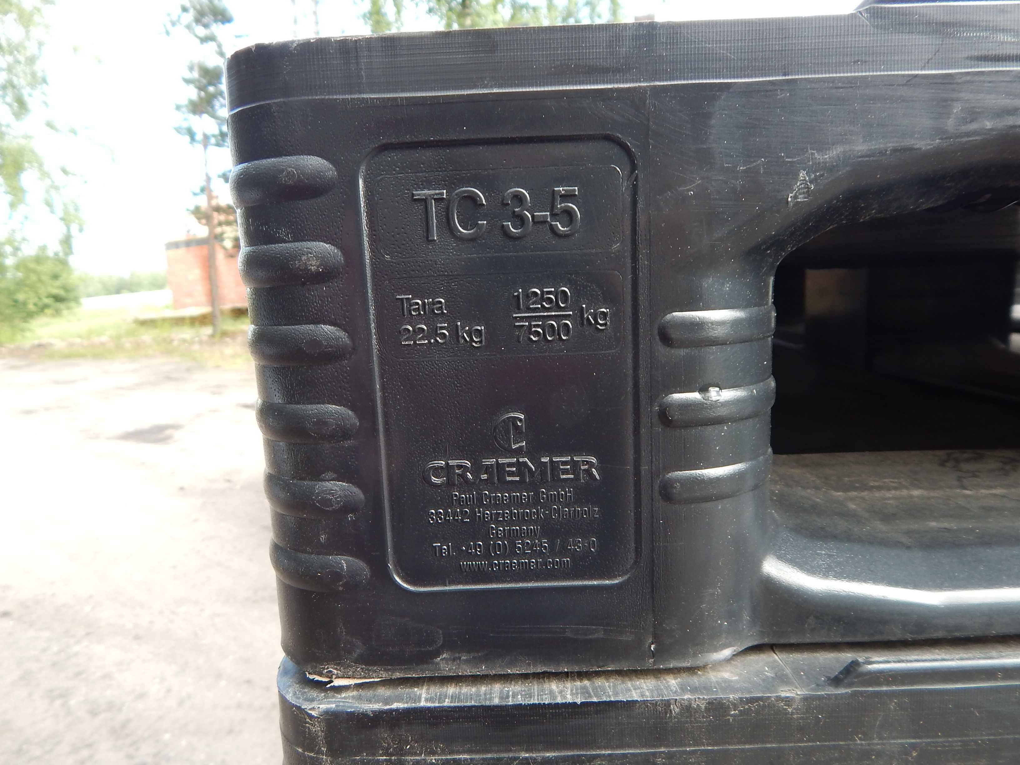 Palety CRAEMER Plastikowe Atest TC 3-5 do przemysł spożywka