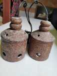 Ceramiczna lampa retro vintage