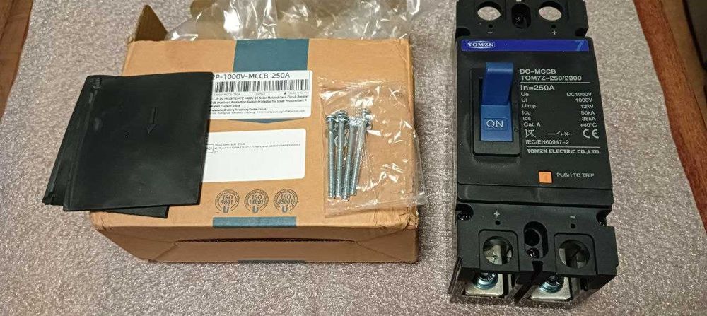 Автомат постійного струму TOMZN DC-MCCB DC1000V 2P 250A