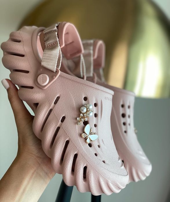 Crocs echo stucco жіночі крокси молочні 36 37 38 39 40 41 42 43 44 45