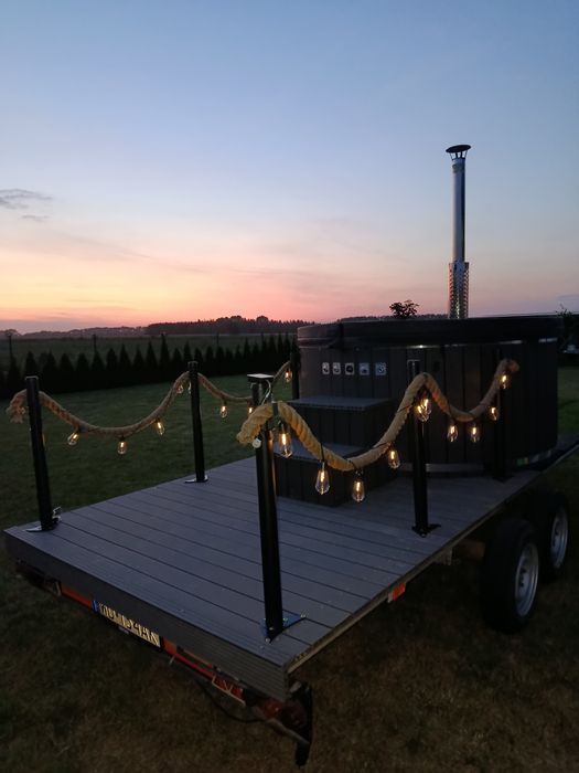 Bania jacuzzi wynajem opalana drewnem