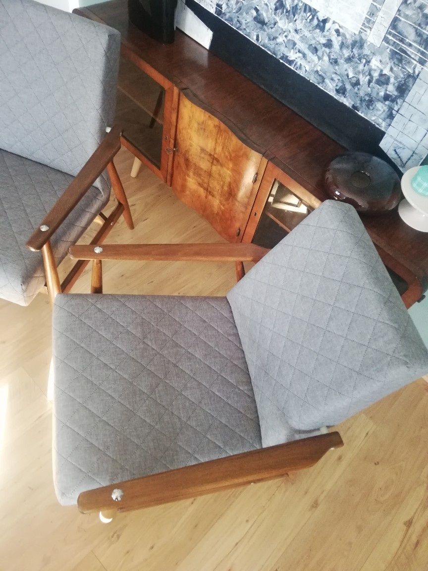 Fotel "Lisek" - klubowy PRL po kompletnej renowacji
