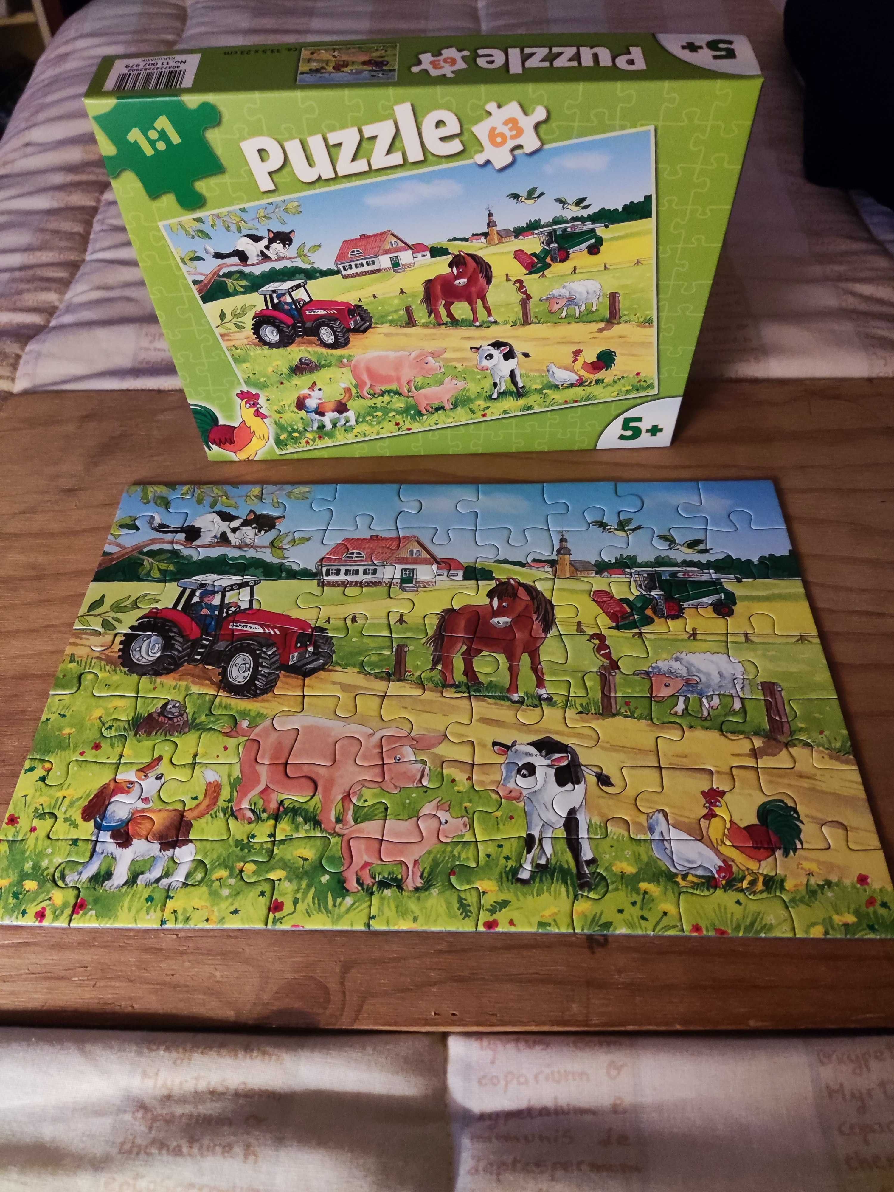 Puzzle 63 Peças (animais da quinta)