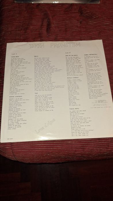 Lena de Água- Terra Prometida Lp raro