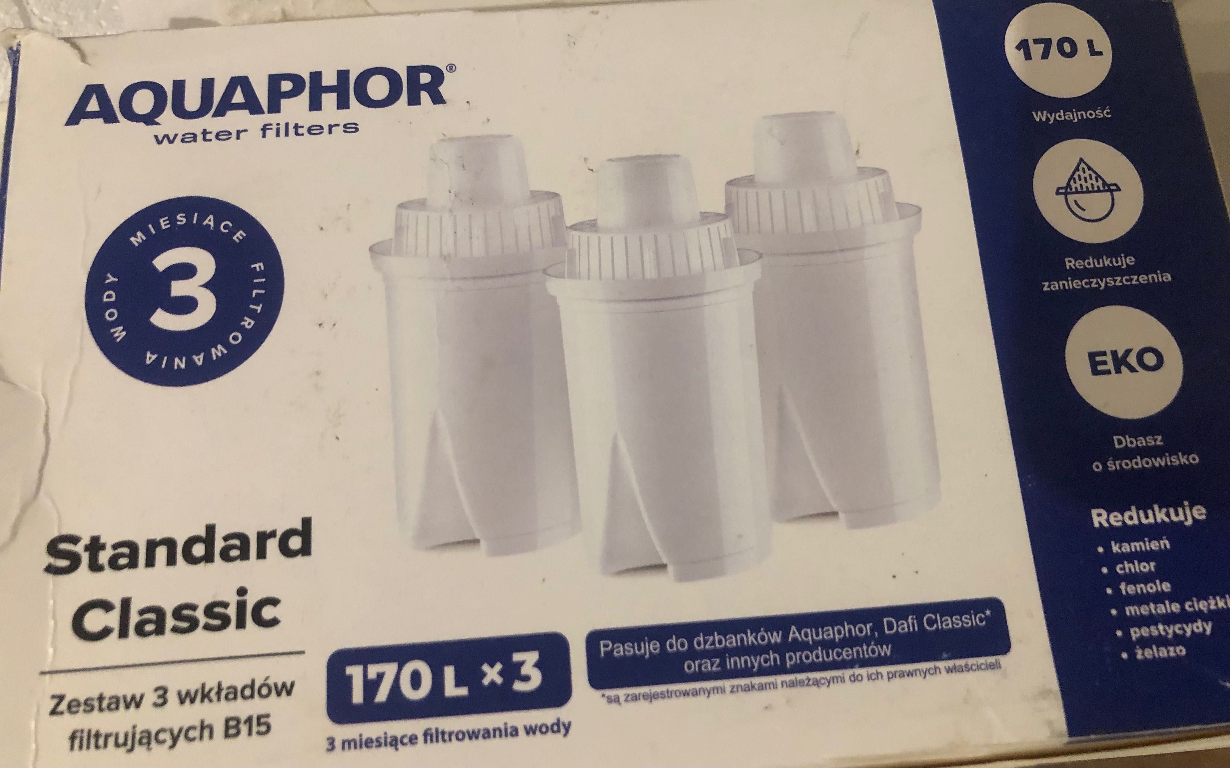 Aquaphore b15 zestaw 3 wkładów filtrujących