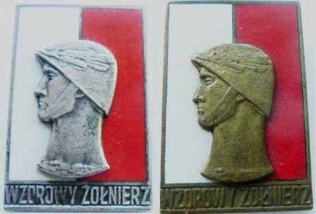 Odznaczenia Wzorowy żołnierz,  wzór 61 + miniaturki