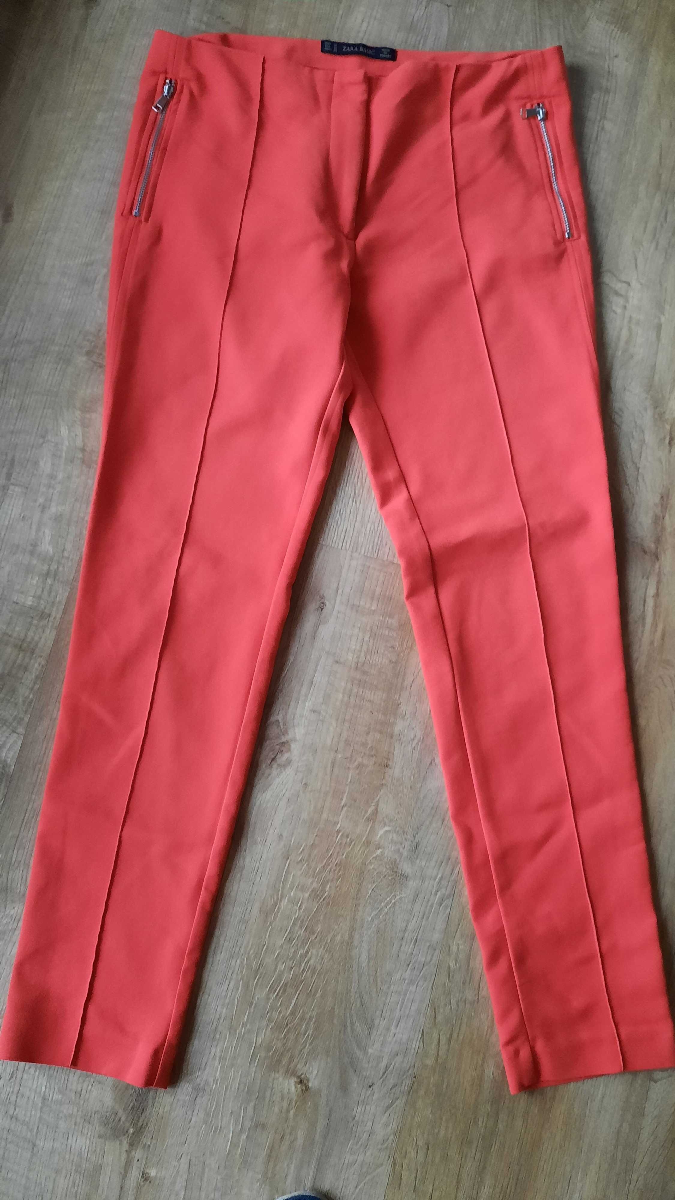 ZARA BASIC spodnie czerwone EUR M USA M MEX 28  KRAKÓW