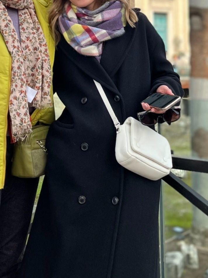 Biała miękka torebka H&M crossbody