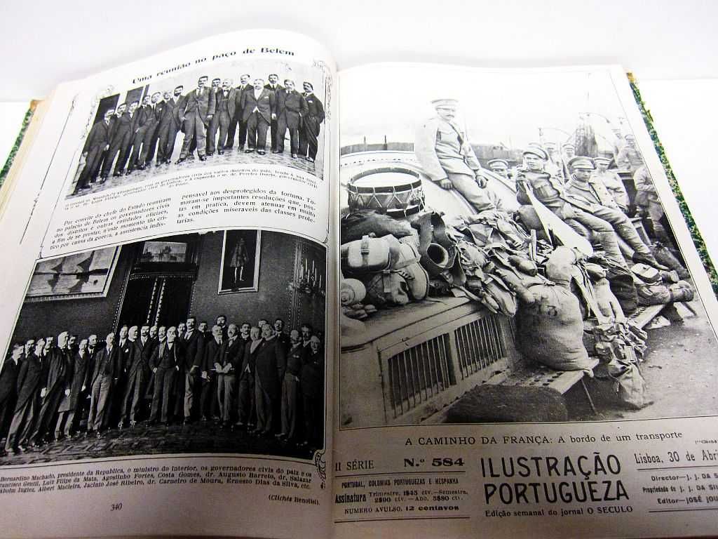 antigo Livro Ilustração Portugueza 1. Semestre 1917