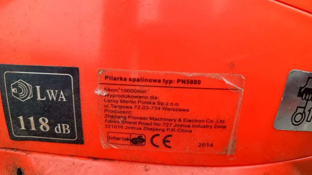 Piła spalinowa. Polecam