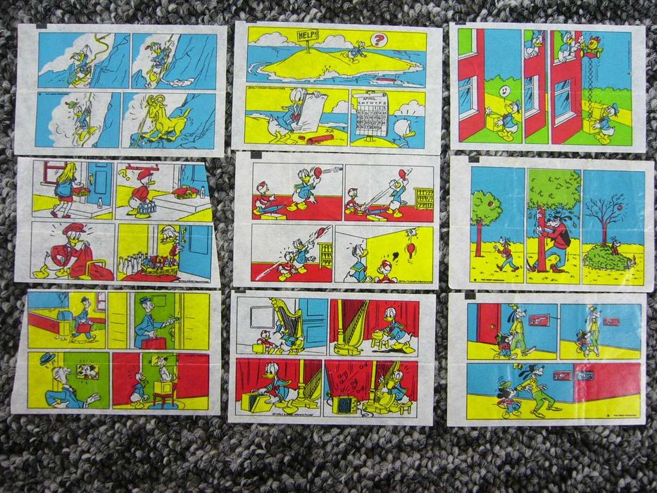 Historyjki z gum do żucia Donald 9 sztuk