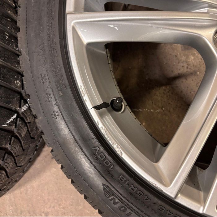 KOŁA 18 felgi Volvo V90 S90 5x108 opony zimowe Dunlop 4x 245/45R18