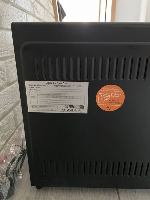 Mini piekarnik Cookwise AFO-17D-RC3 30 l czarny Air Fryer