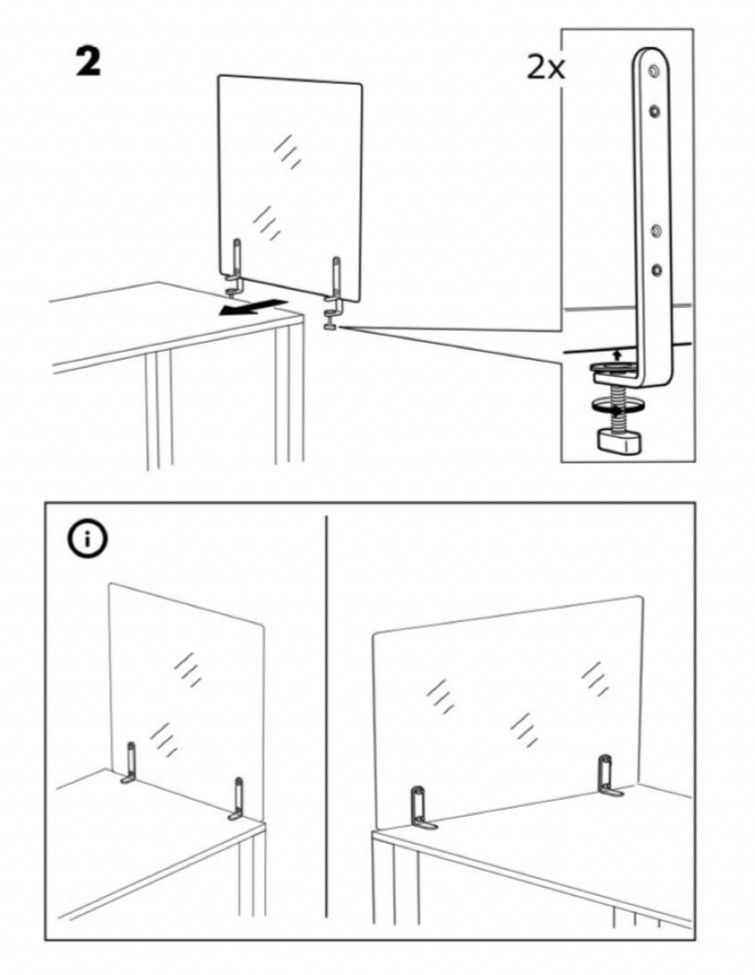 Divisória Acrílico IKEA