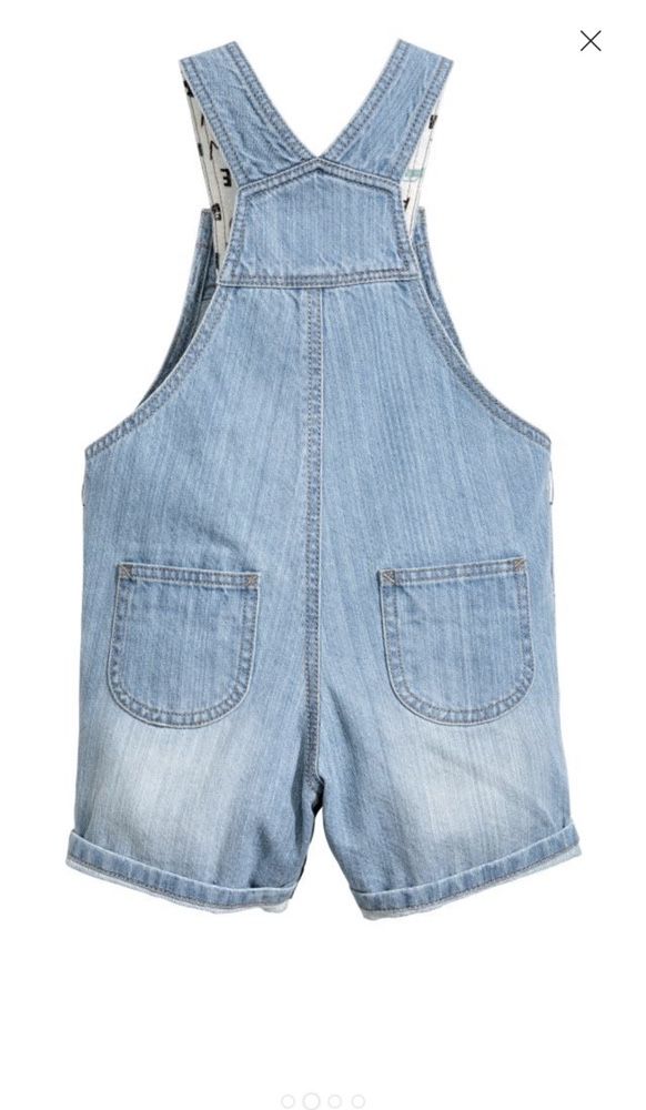 Новий з біркою джинсовий комбінезон H&M шортами унисекс