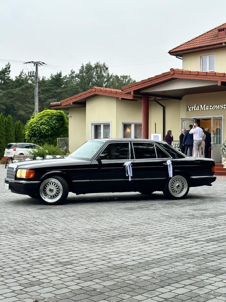 Mercedes s class 1986r Auto na ślub