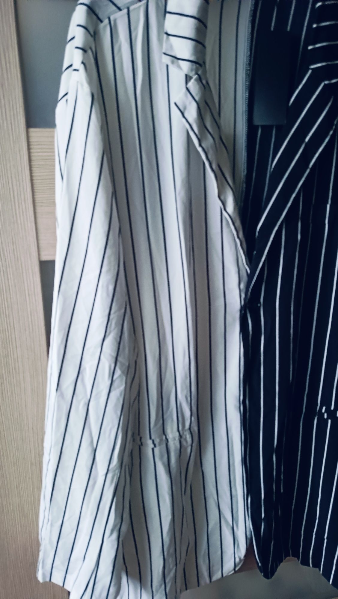 Marynarka damska plus size paski dłuższa 50 5xl