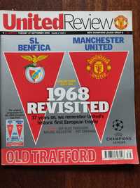 Programa de jogo Manchester United Benfica 2005/06 Champions league