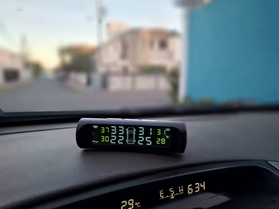 Система TPMS контроля давления температуры шин с внешними датчиками