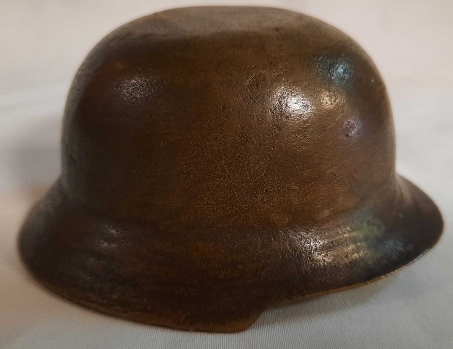 Hełm Niemiecki Wehrmacht Pamiątka z Wojska Stara Zabawka Mosiądz II WŚ