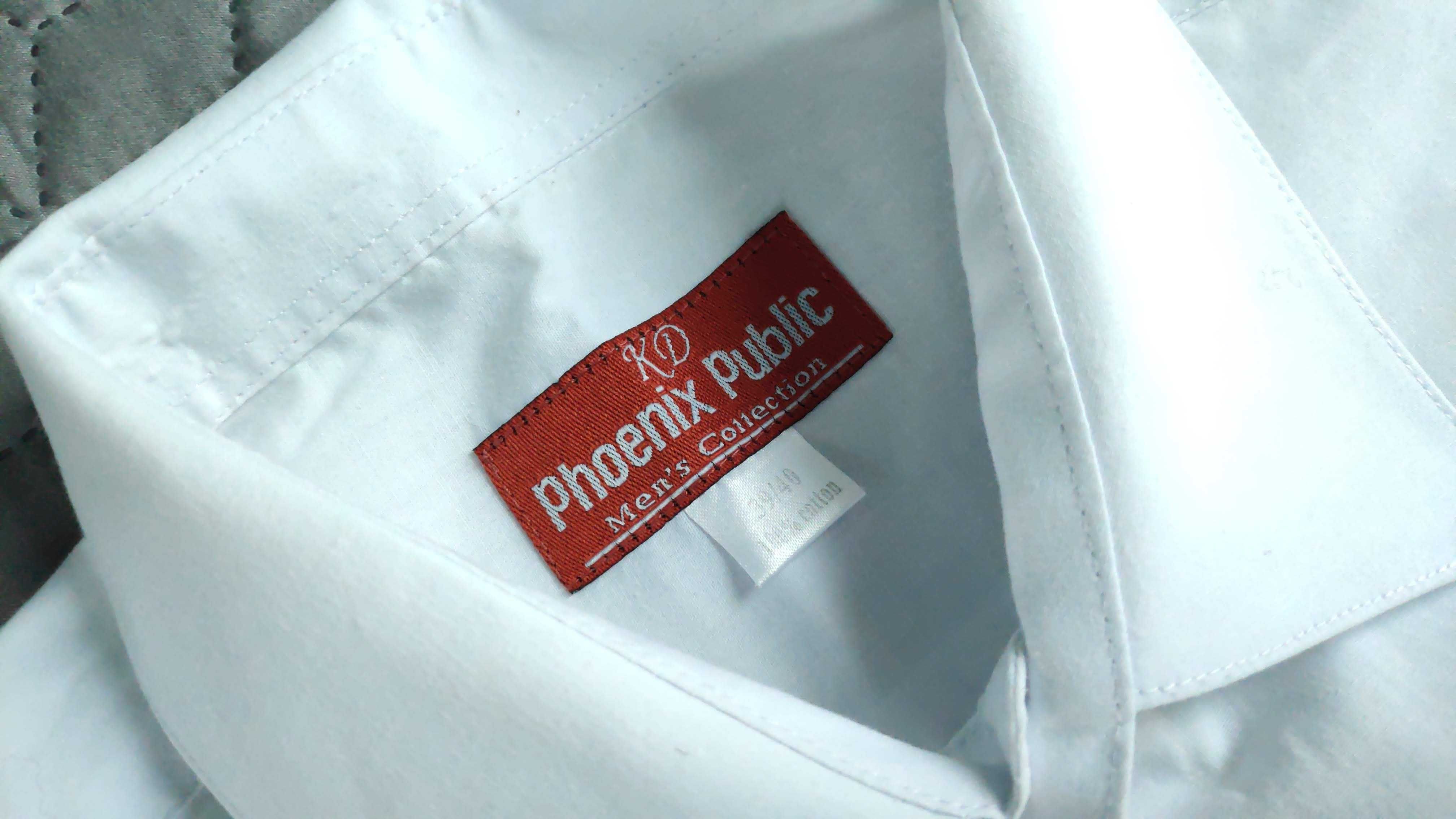 Koszula biała Phoenix Public z długim rękawem, rozmiar 39-40