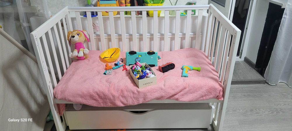 Ліжечко Верес дитяче + бортики та кокон