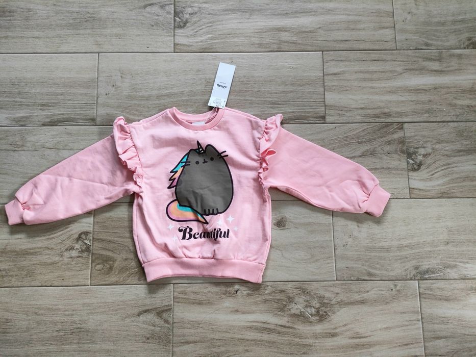 Nowa z metką bluza pusheen 122 falbanki