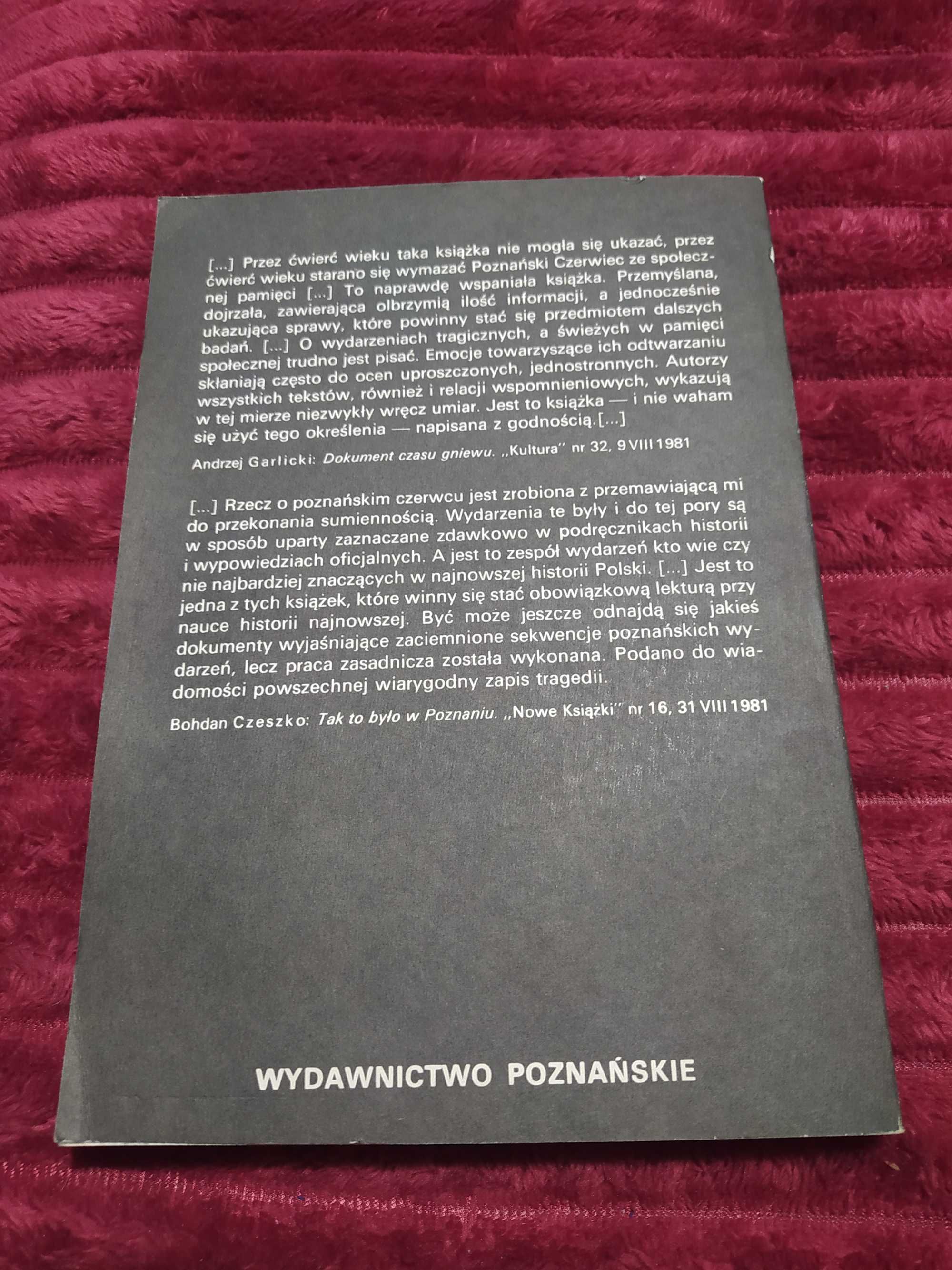 Książka Poznański czerwiec 1956
