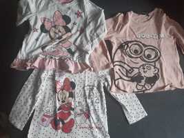 Bluzeczki Disney,Myszka Minnie roz. 92 3szt.