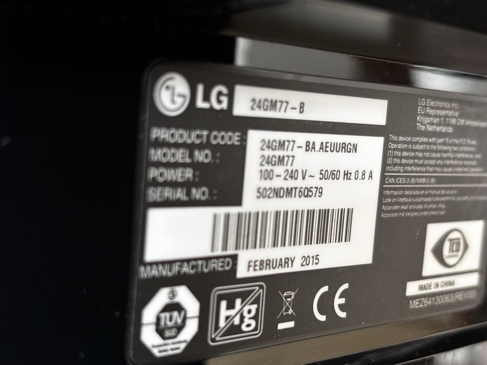 Monitor LG gamingowy 144hz 144fps sprawny