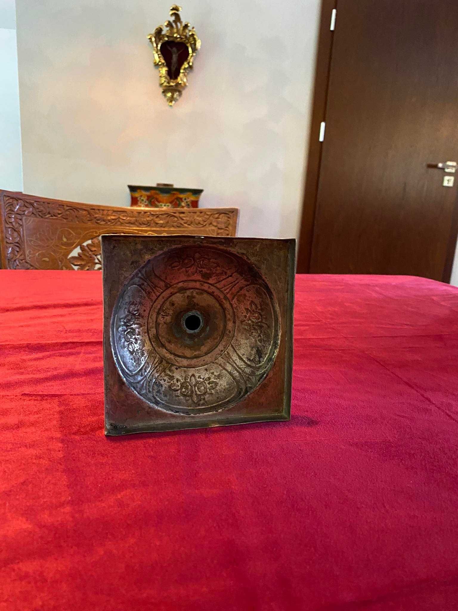 Świecznik szabasowy judaik plater