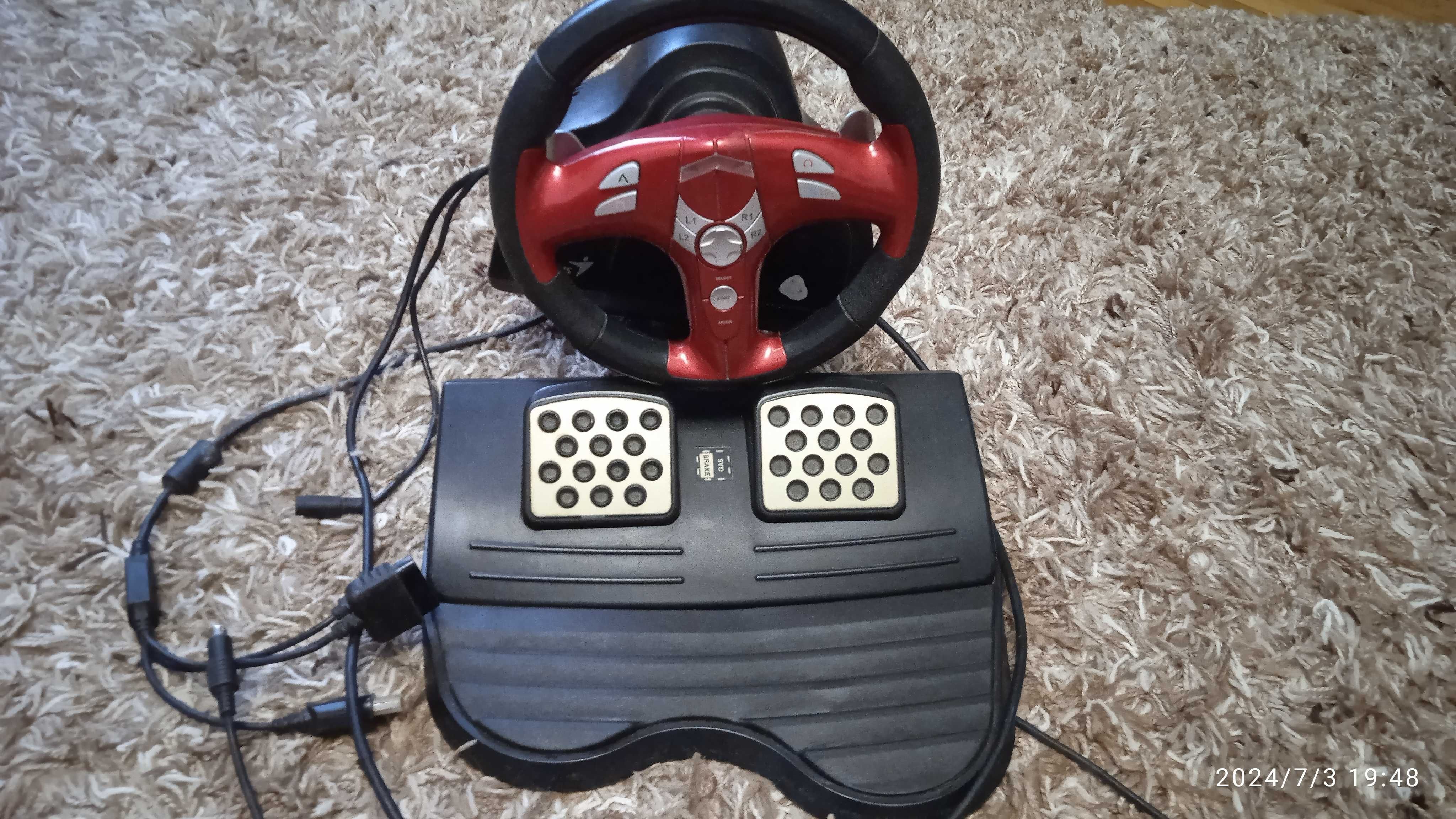 Ігровий маніпулятор Genius Trio Racer FF.