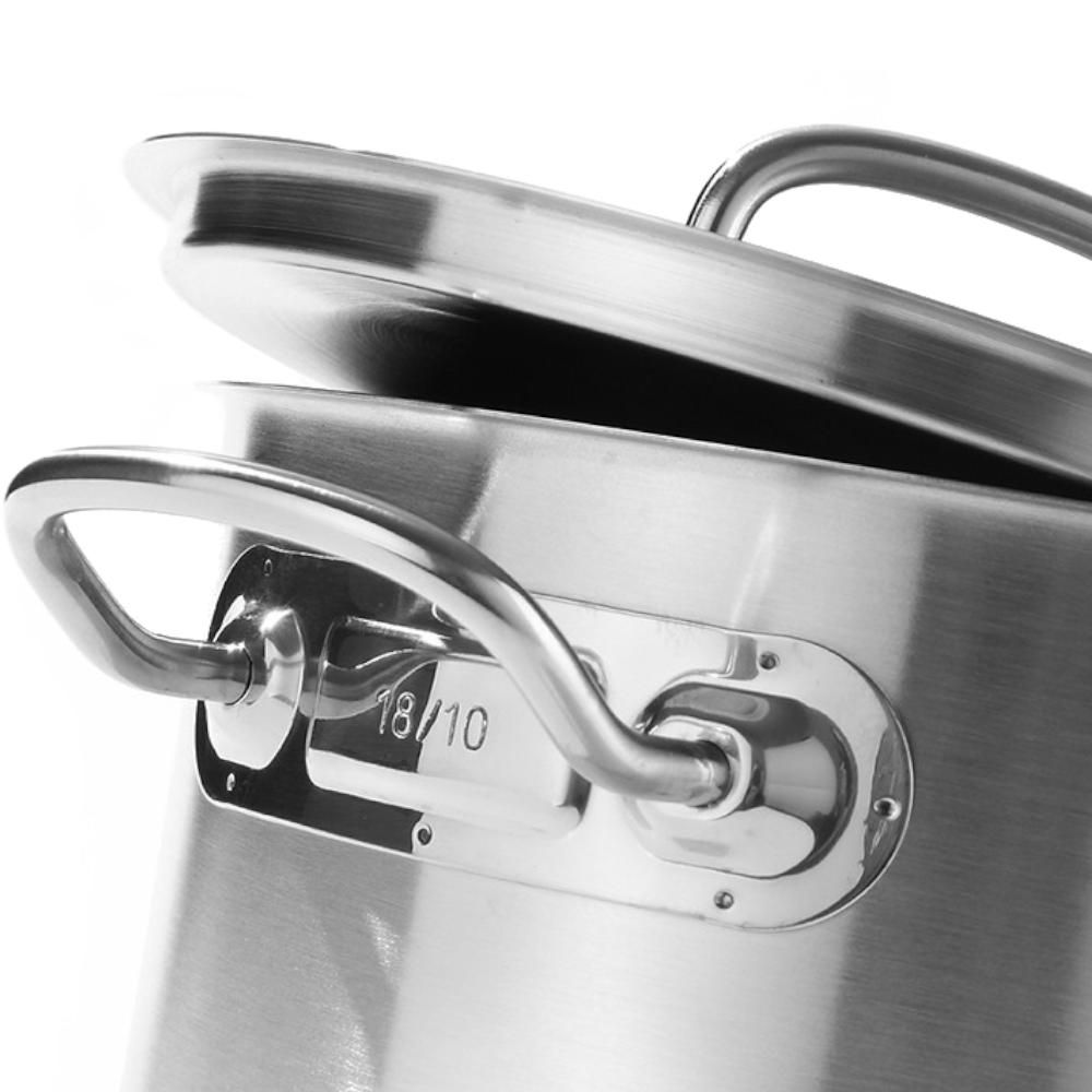 Garnek średni Kitchen Line z pokrywką 15 l śr. 320 x 190 h