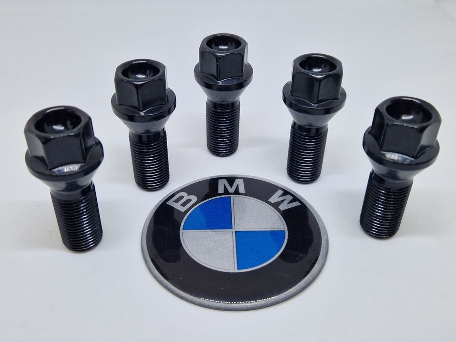 Колісний болт БМВ/Болт чорний BMW 12×1.5/14×1.25/14×1.5 під оригінал