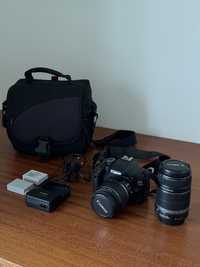 Canon 550D com duas lentes