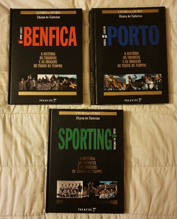 Livros Historia dos 3 grandes clubes de Portugal