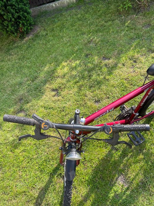 rower azzax excelsior czerwony, 15 shimano, carboferric 38 / 42