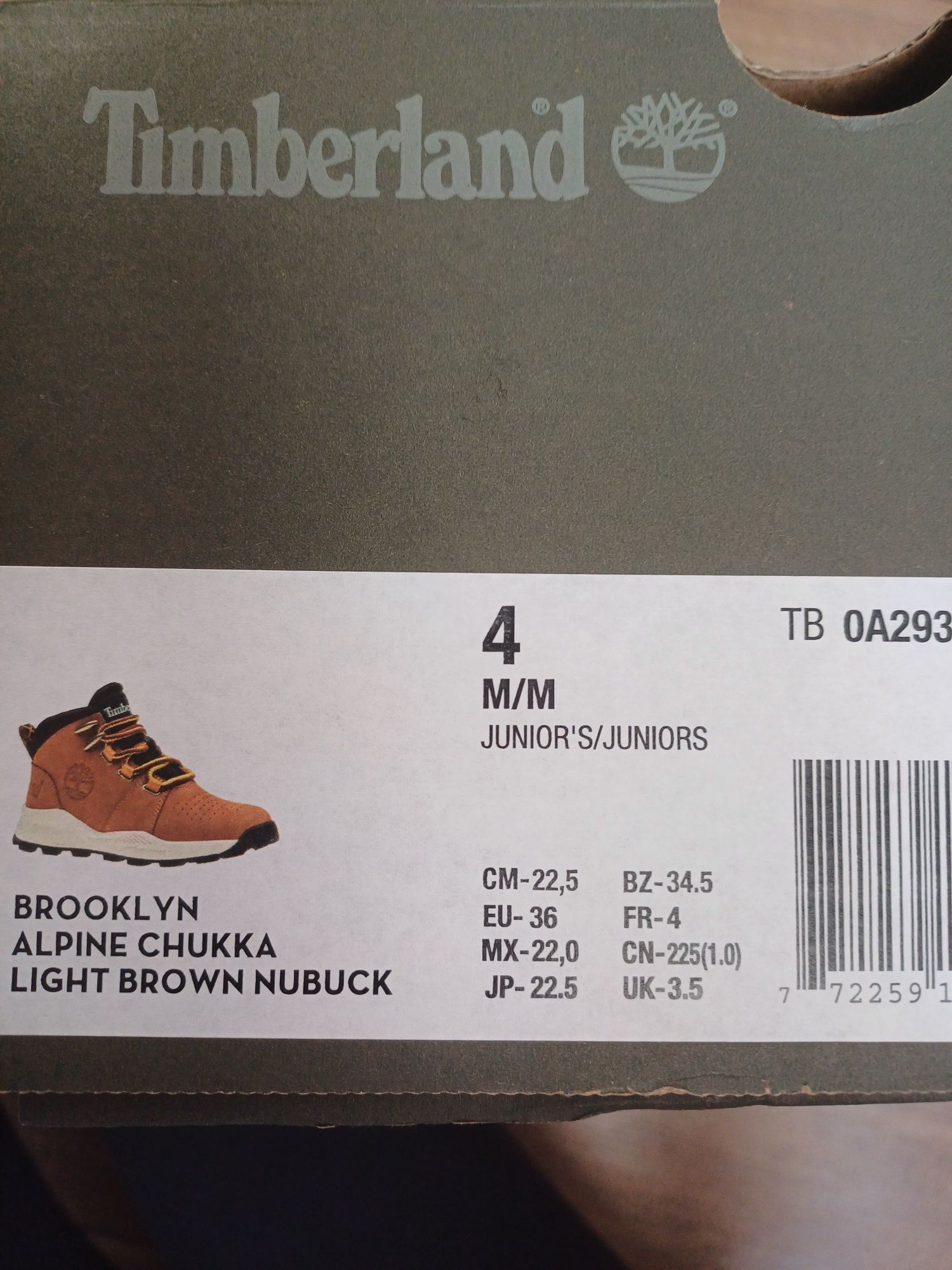 Buty jesienne, zimowe Timberland 36