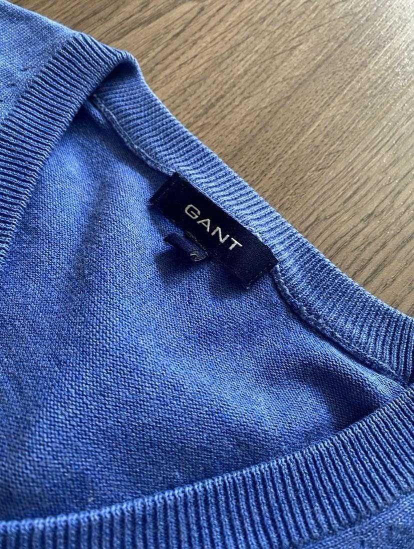 Sweter niebieski gant