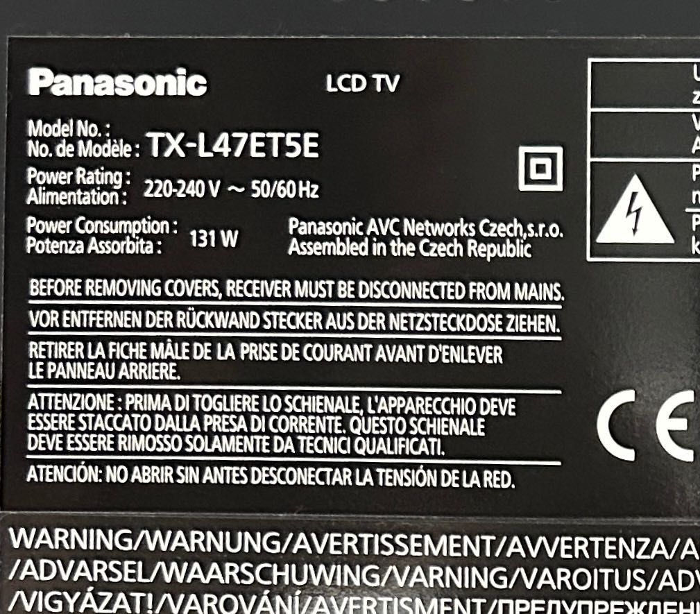 TV LED Panasonic 47"