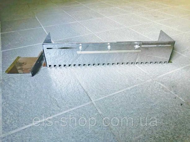 Гребенка раздвижная для укладки плитки нержавеющая сталь (зуб 8x8 мм)