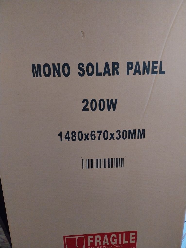 Painel Solar 200w 12v monocristalino