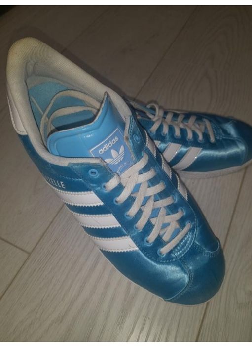 Кросівки жіночі сірі та сині адідас