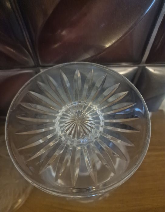 Compoteira em cristal Atlantis, antiga