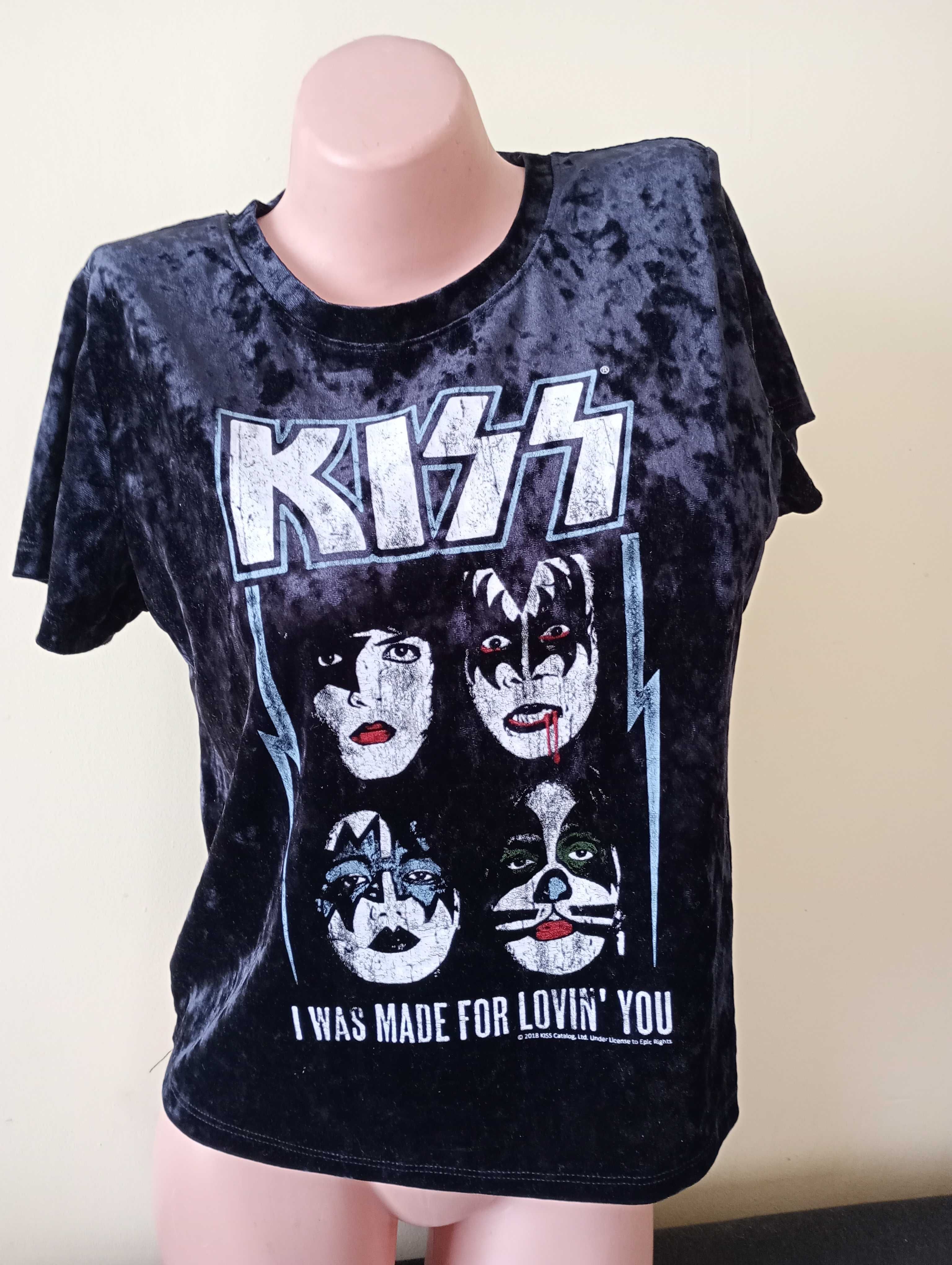Kiss welurowa bluzeczka z Kiss