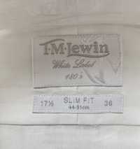 Koszula T M Lewin, Wizytowa, Bawełna Egipska, R 44 --  1/3 ceny