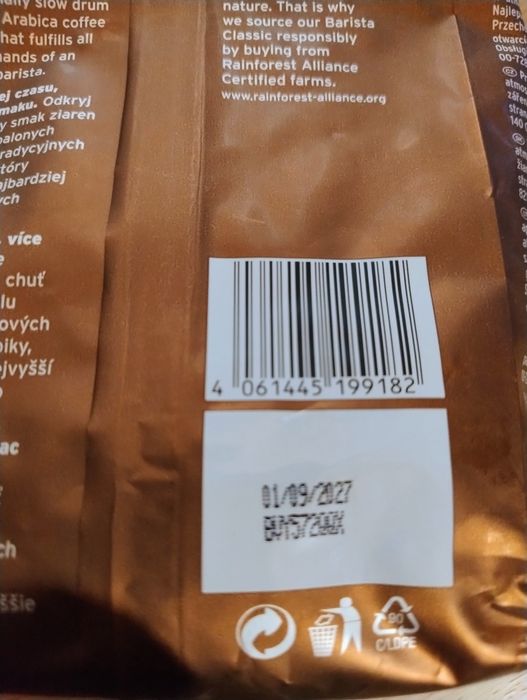 Kawa mielona Tchibo barista