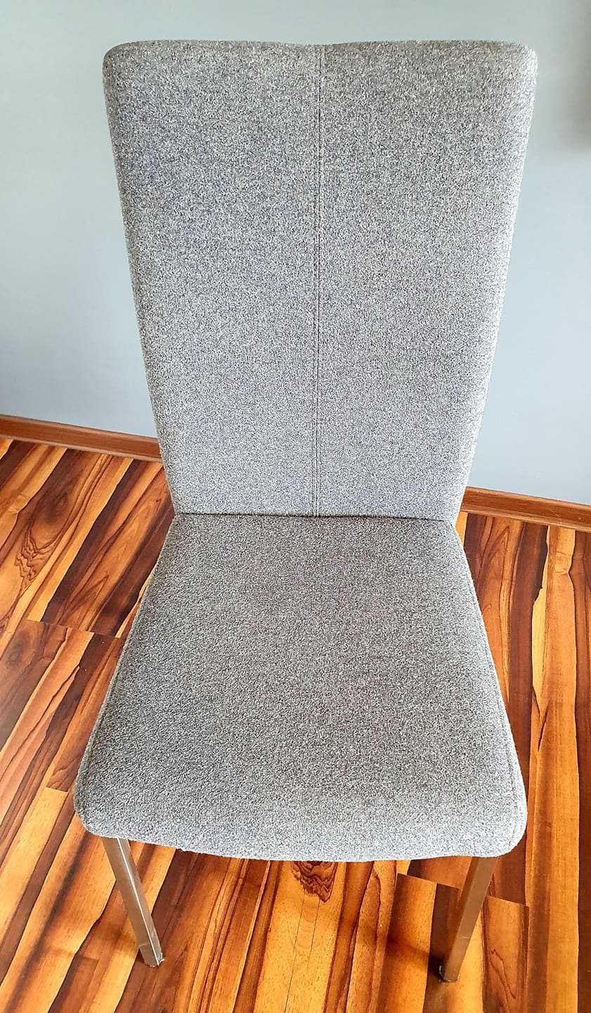 Prestiżowe KRZESŁA DO SALONU | Filc | Stal nierdzewna | Unikat | 4szt
